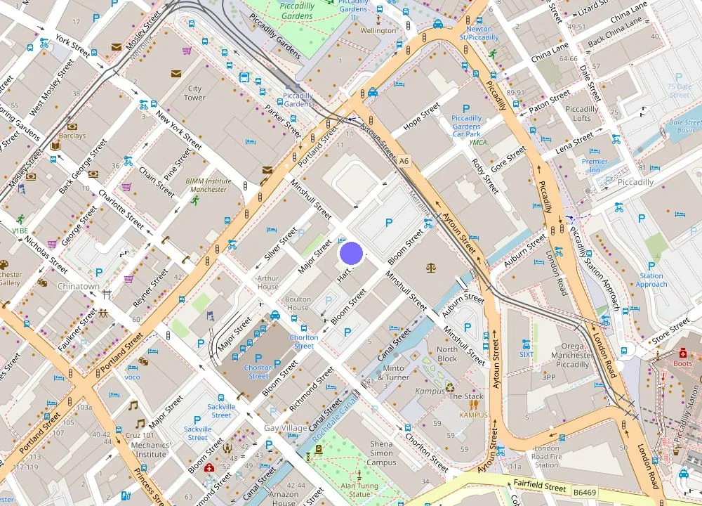 Map: Cove Minshull Street
